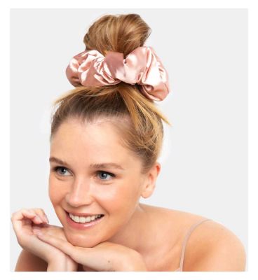 Kitsch Satin Sleep Pillow Scrunchies - Blush/Gray