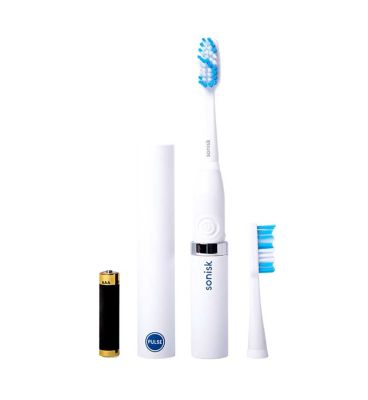 Sonisk Pulse Battery Powered Toothbrush - Brilliant White
