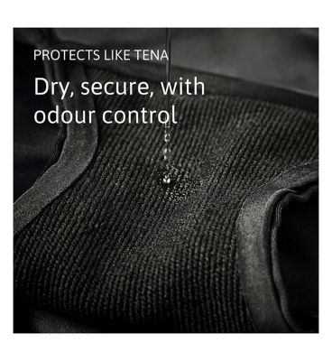 TENA Silhouette Washable Absorbent Underwear Classic Black