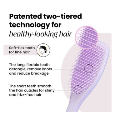 Tangle Teezer Wet Detangler Fine & Fragile Hairbrush Hypnotic Heather