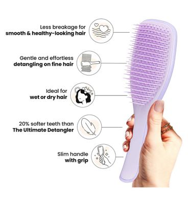 Tangle Teezer Wet Detangler Fine & Fragile Hairbrush Hypnotic Heather