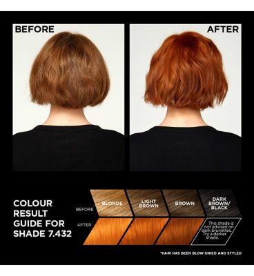 L'Oreal Paris Preference Vivids Permanent Hair Dye, Intense Luminous Colour, Copper 7.43