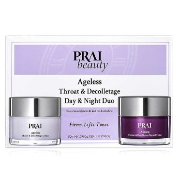 PRAI Beauty Ageless Throat Day & Night Creme Duo