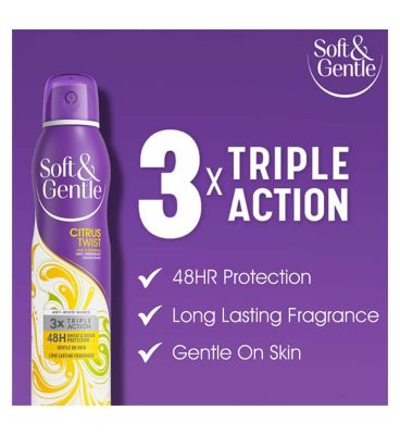 Soft & Gentle Citrus Twist Anti-Perspirant Spray 250ml