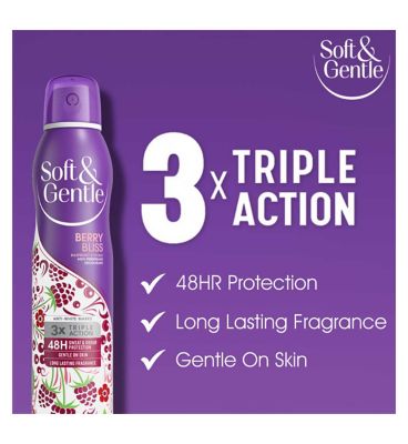 Soft & Gentle Berry Bliss Anti-Perspirant Spray 250ml