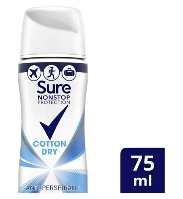 Sure Cotton Dry Nonstop Protection Compressed Antiperspirant Aerosol 75ml