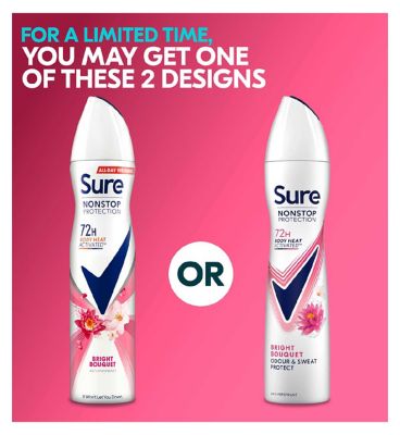 Sure Nonstop Protection Anti-Perspirant Aerosol Bright Bouquet 250ml