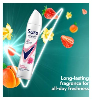 Sure Nonstop Protection Anti-Perspirant Aerosol Bright Bouquet 250ml