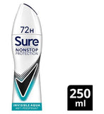 Sure Nonstop Protection Anti-Perspirant Aerosol Invisible Aqua 250ml