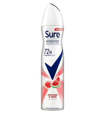 Sure Nonstop Protection Anti-Perspirant Aerosol Uplifting & Fresh 250ml