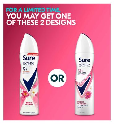 Sure Women Nonstop Protection Anti-Perspirant Aerosol Bright Bouquet 150ml