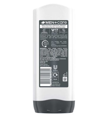 Dove Men+Care Sensitive 3-in-1 Hair, Body and Face Wash 400ml