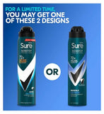 Sure Men Nonstop Protection Anti-Perspirant Aerosol Invisible Ice Fresh 250ml