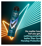 Sure Men Nonstop Protection Anti-Perspirant Aerosol Invisible Ice Fresh 250ml