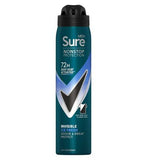 Sure Men Nonstop Protection Anti-Perspirant Aerosol Invisible Ice Fresh 250ml