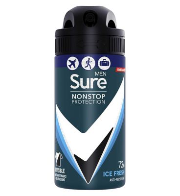 Sure Invisible Ice Fresh Nonstop Protection Compressed Antiperspirant Aerosol 75ml