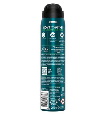 Sure Men Nonstop Protection Anti-Perspirant Aerosol Quantum Dry 250ml