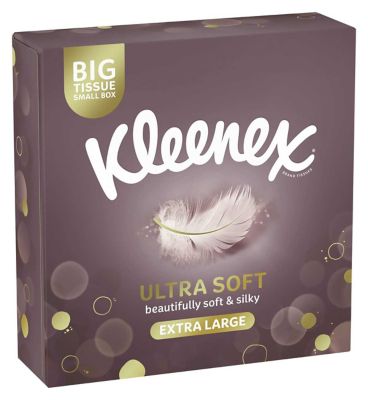 Kleenex Ultra Soft Extra Large Tissues Single Compact Box 40s