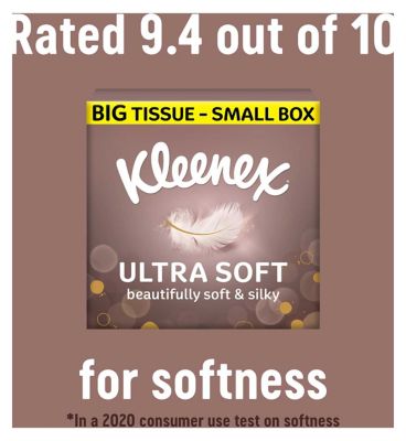 Kleenex Ultra Soft Extra Large Tissues Single Compact Box 40s