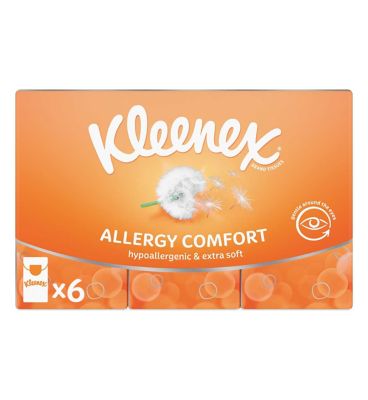 Kleenex Allergy Comfort 6 Packet Tissues 9s