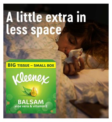 Kleenex Balsam Extra Large Tissues Single Compact Box 40s