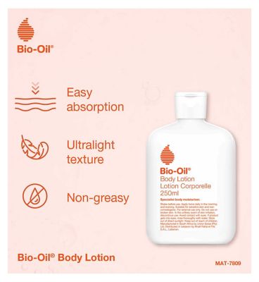 Bio-Oil Body Lotion 250ml - Ultra Light Skin Care Moisturising Lotion For Dry Skin