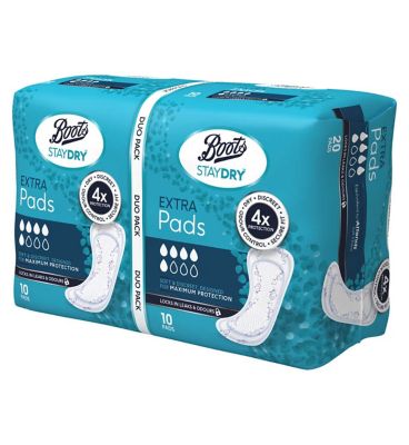 Boots Staydry Extra Pads Duo Pack