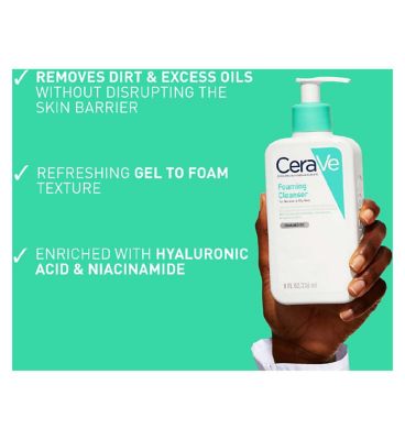 CeraVe Foaming Cleanser with Niacinamide for Normal to Oily Skin 473ml