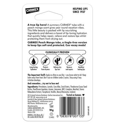 Carmex Peach & Mango Tube