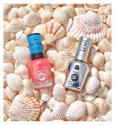Sally Hansen Miracle Gel Nail Polish - Shell Yeah - Pink Shimmer Nail Colour
