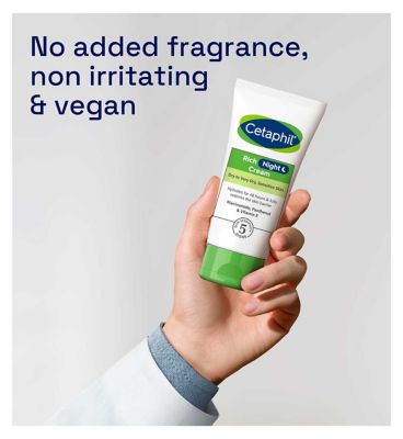 Cetaphil Rich Night Cream, Face Moisturiser for Dry to Very Dry Sensitive Skin 50g