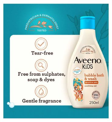 AVEENO® Kids Bubble Bath & Wash 250ml