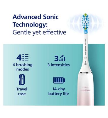 Philips Sonicare Electric Toothbrush DiamondClean 9000 Pink Special Edition with Travel Case HX9911/84