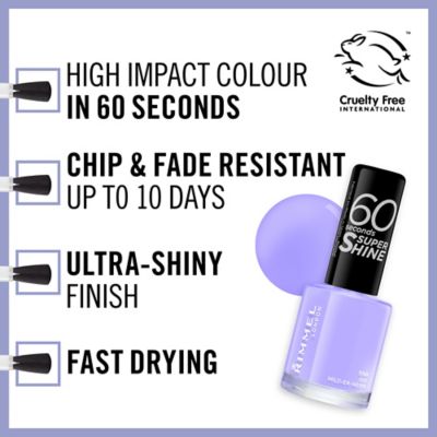Rimmel 60 Seconds Super Shine Nail Polish - Wild-Er-Ness