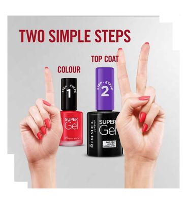 Rimmel Super Gel Nail Polish 045 Flamenco Beach
