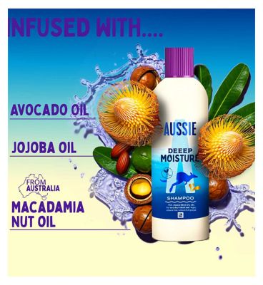 Aussie Deeep Moisture Vegan Shampoo, 300ml