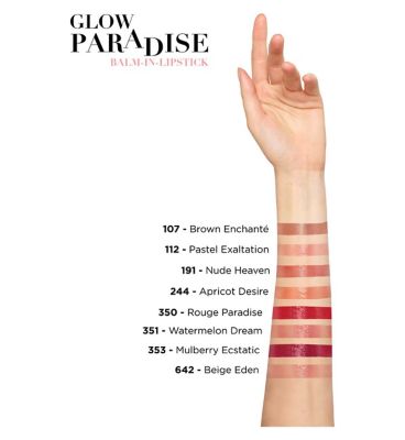 L'Oreal Paris Glow Paradise Natural-Looking, Balm-In-Lipstick 191 Nude Heaven 3.8g