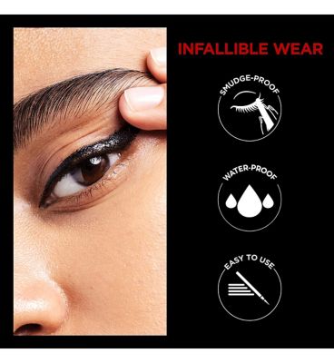 L'Oreal Paris Infallible Grip Precision Felt 0.4mm 27H Longwear Eyeliner Black