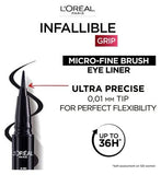 L'Oreal Paris Infallible Grip Micro Fine 0.01mm 36H Eyeliner Obsidian Black