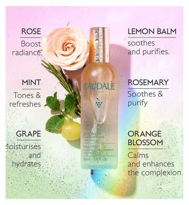 Caudalie Beauty Elixir Prep, Set, Glow Face Mist 100ml