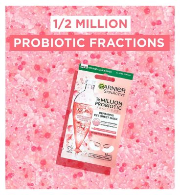 Garnier Probiotic Fractions Repairing & Illuminating Eye Sheet Mask 6g