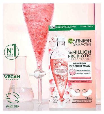 Garnier Probiotic Fractions Repairing & Illuminating Eye Sheet Mask 6g