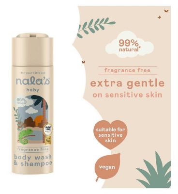 Nala's Baby Body Wash & Shampoo Fragrance Free 200ml