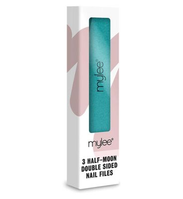 Mylee 3 Half-Moon Double Sided Nail File 100/180 Grit