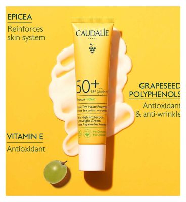 Caudalie Vinosun Protect Very High Protection Lightweight Cream SPF 50+ 40ml