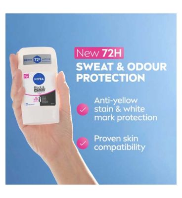 NIVEA Black & White Clear Anti-Perspirant Deodorant Stick 50ml