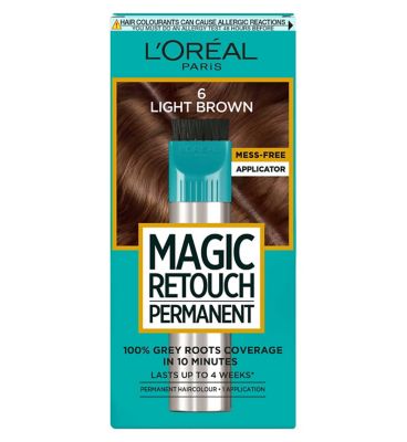 L’Oreal Paris Magic Retouch Permanent Light Brown Root Concealer, 100% Roots Coverage With Easy Applicator, 150ml