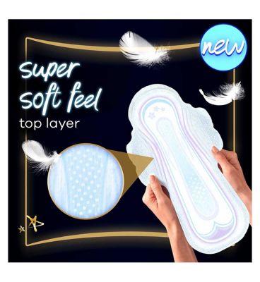 Always Ultra Sanitary Towels Secure Night (Size 4) With Wings 16 Pads, Super Absorbent And Ultra Thin, For Menstrual Periods