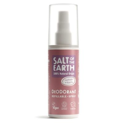 Salt of the Earth Refillable Lavender & Vanilla Natural Deodorant Spray - 100ml