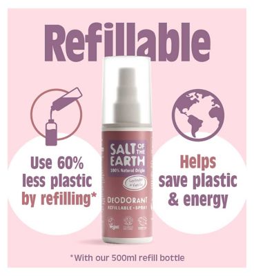 Salt of the Earth Refillable Lavender & Vanilla Natural Deodorant Spray - 100ml